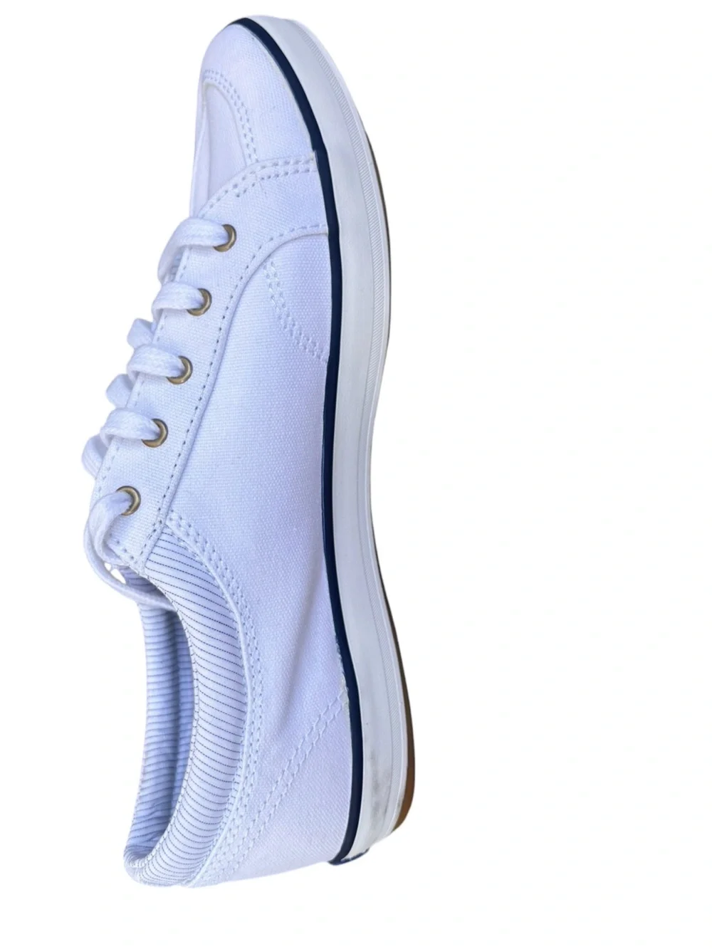 Keds NWOB Women's White with Navy Center III Sneakers 7.5